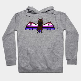 Genderfluid Pride Bat Hoodie